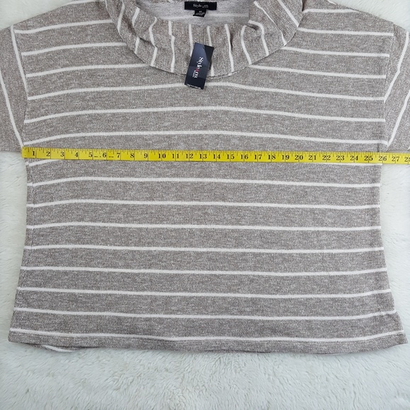 Metallic Shimmer Cowl Neck Sweater Sz 3X - Picture 4 of 8